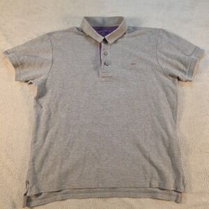 Charles Tyrwhitt Shirt Mens Medium Gray Short Sleeve Polo Golf Outdoor #187